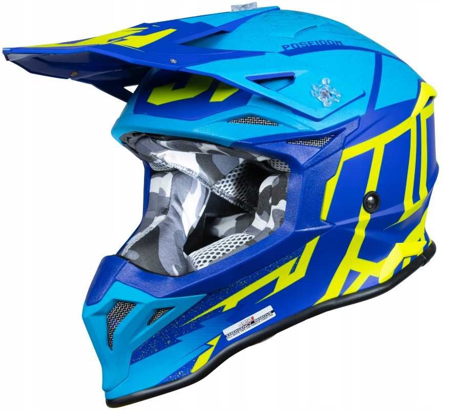 Kask kaski motocyklowy Cross Quad Motor S M L XL z homologacją NOWY