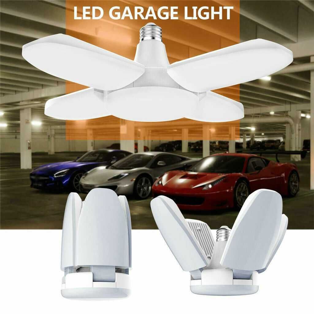 Розкладний прожектор Led лампа для гаража, складу 60W, Е26/Е27