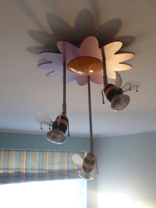 Lampka Kwiatek + pszczółki plafon