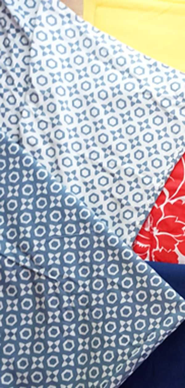 materiały PATCHWORK  czerwono-białe szaro-białe poszewki