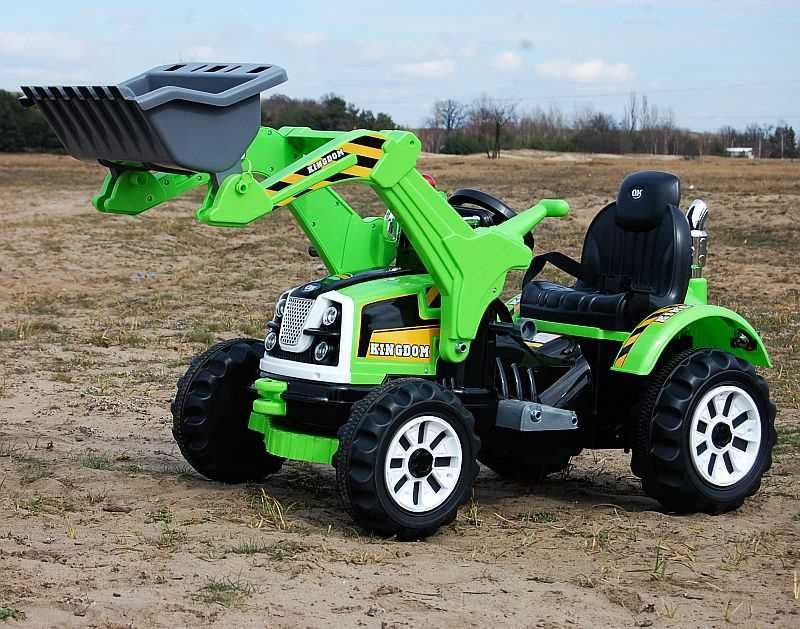Autko na akumulator TRAKTOR Z ŁYŻKĄ KOPARKA WYWROTKA pojazd zabawka
