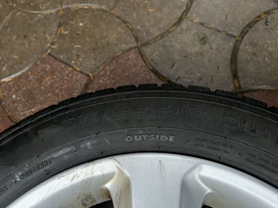 Резина зима 205/55 R 16 Nokian пара !!!7 mm!!!
