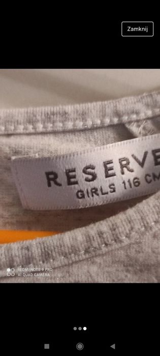 Śliczna bluza bluzka Reserved z brokatem