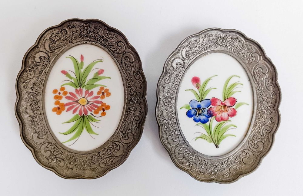 Par de Placas em Cerâmica