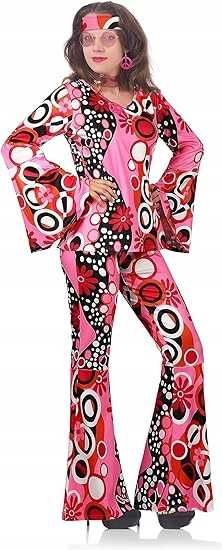 Kostium HIPPIE – Zestaw w stylu lat 70. (rozmiar M)