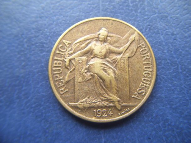 Stare monety 1 escudo 1924 Portugalia