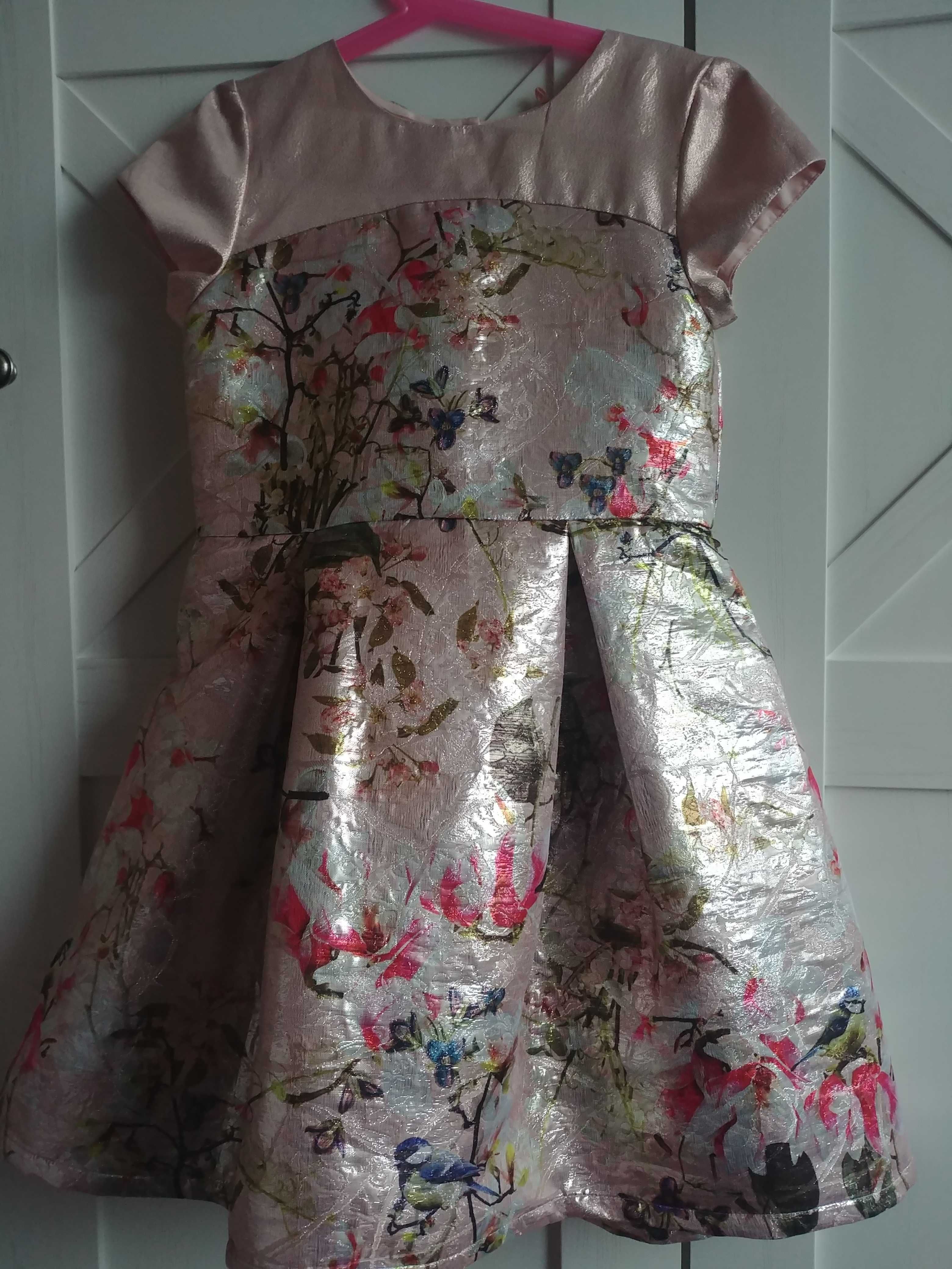 Nowa Next elegancka wizytowa sukienka dla dziewczynki 134