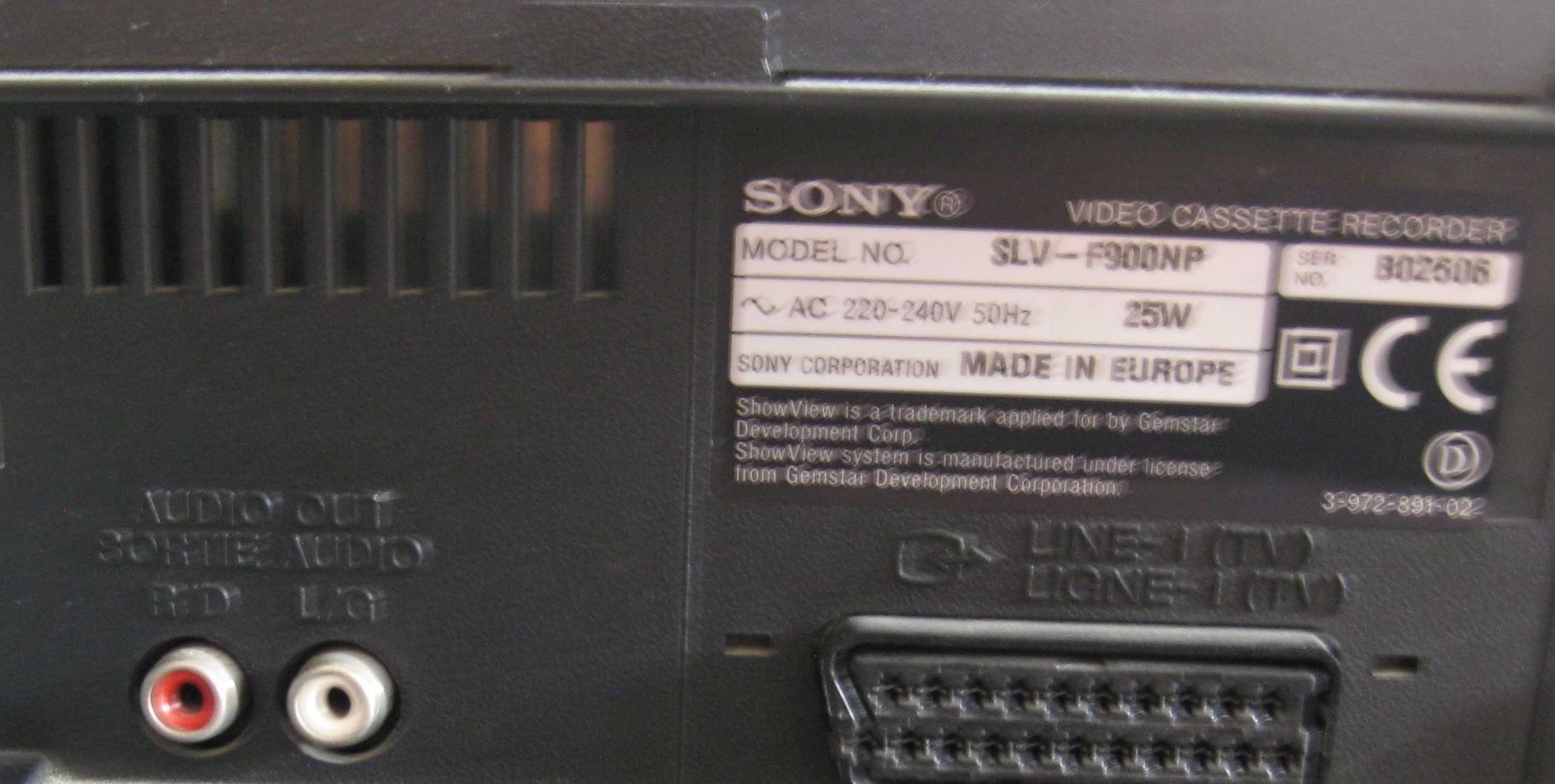 Leitor VHS Sony Vintage -  2 Modelos Diferentes