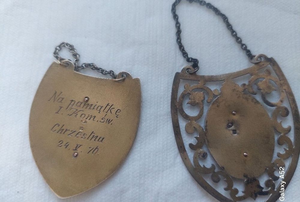 Wartość historyczna ,antyk ,srebro złocone 1931 rok ryngraf Matka Bosk