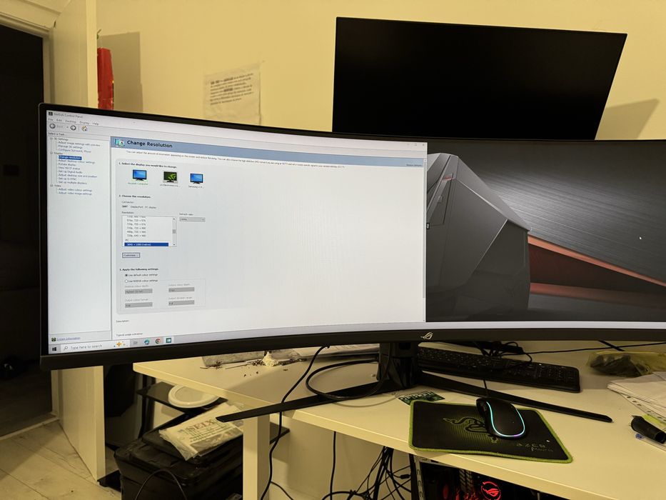 Monitor curvo ASUS ROG 49 polegadas  semi novo comprado em 2024
