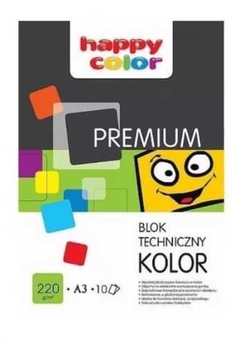 Blok techniczny kolor A3/10K Premium HAPPY COLOR