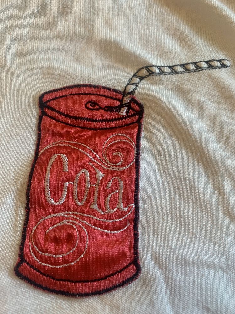 Vintage y2k bluzeczka z puszka Coca coli