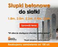 Słupek betonowy 2,2m okl2