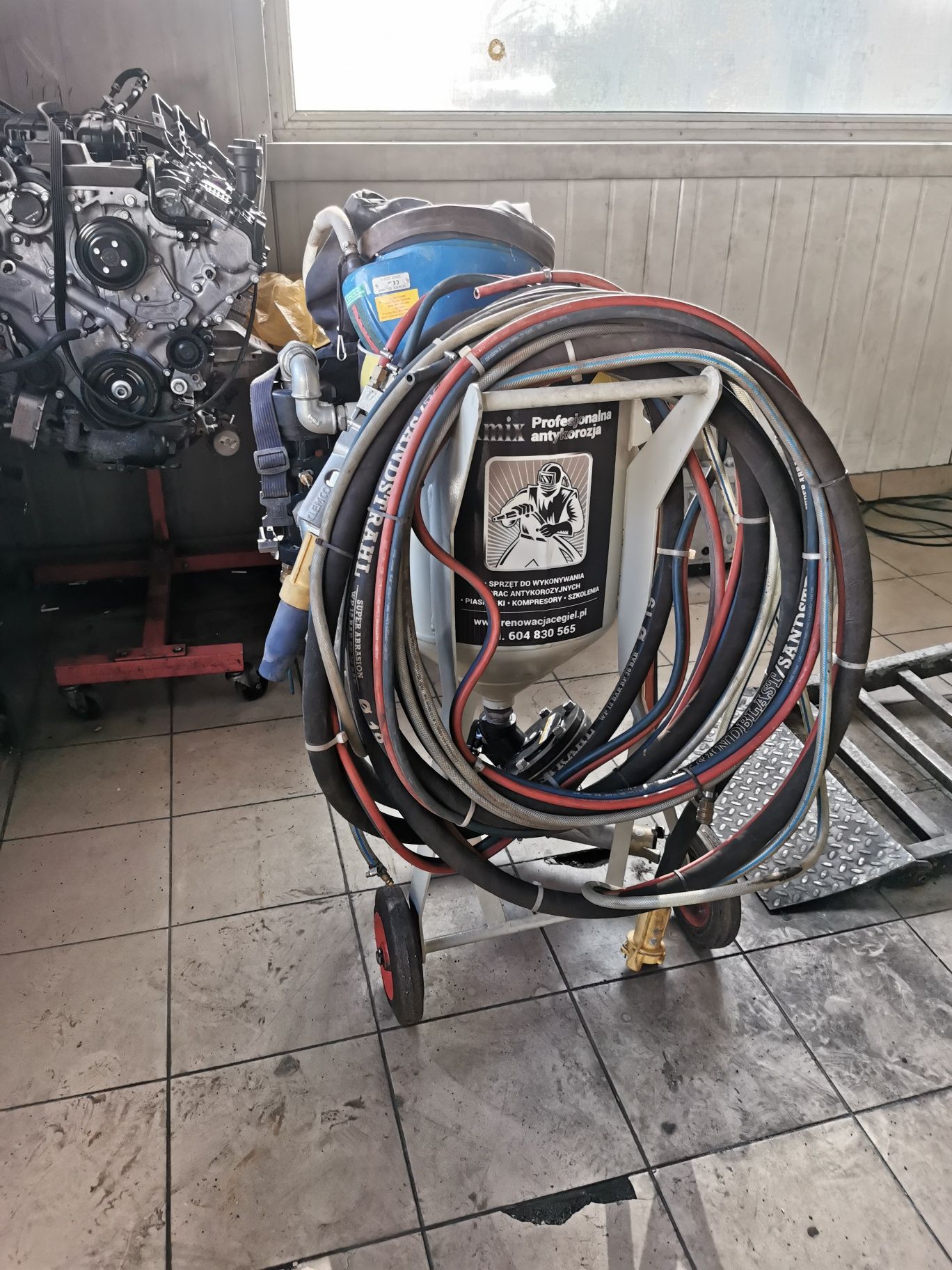Piaskarka Oczyszczarka zestaw Automat Klimatyzator