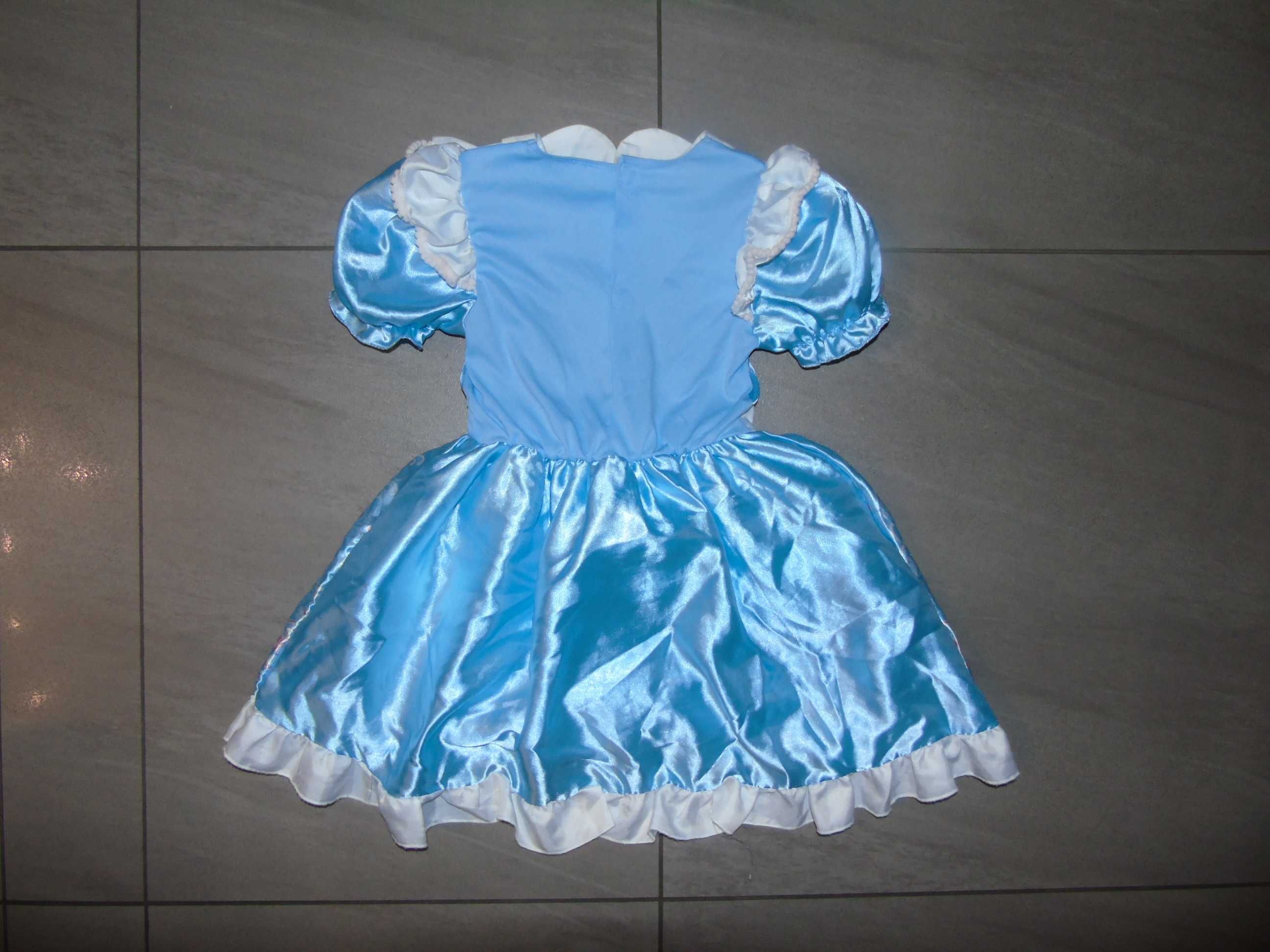 strój sukienka Alicja w Krainie Czarów 7-8 lat