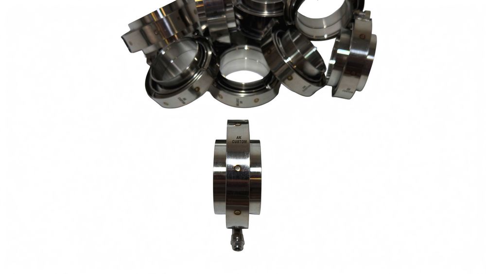 Obejma V-band + Flansze  | 63mm 76mm | AK Custom
