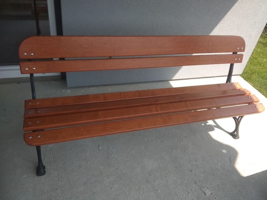 Ławka , nogi żeliwne 180 cm