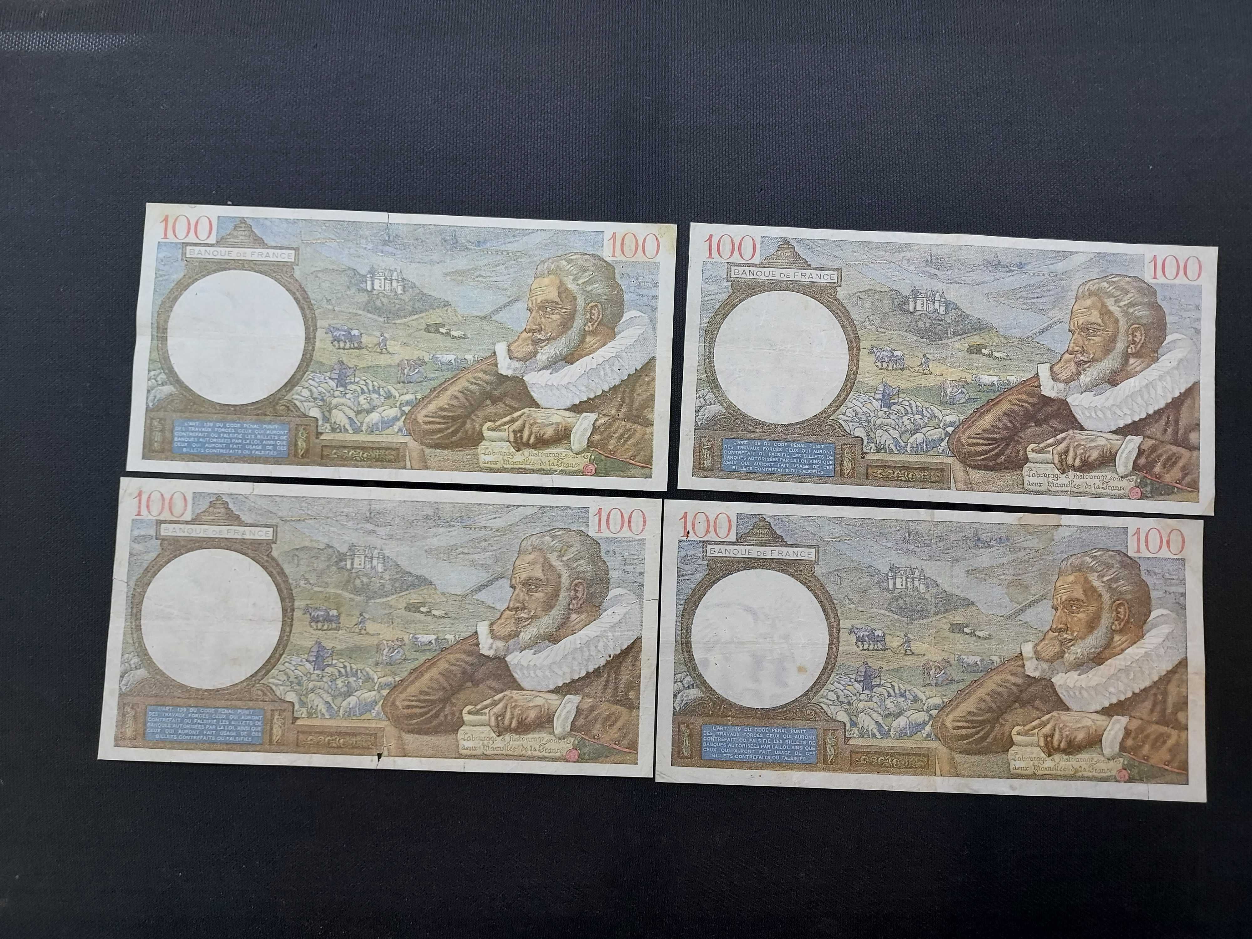 Kolekcja starych banknotów Francja z lat 1939-41