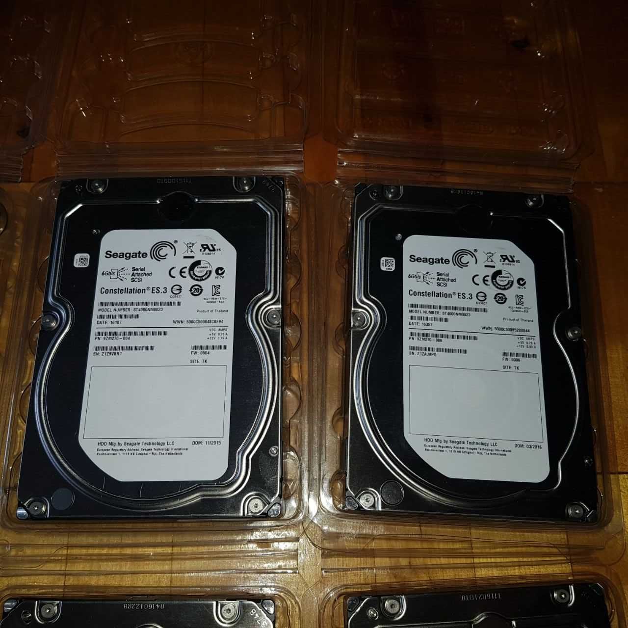 Лот з 6 дисків Seagate 4Tb 7200 SAS 6 Gbit/s (ST4000NM0023) ціна за 6!