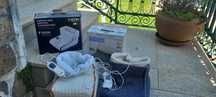 Pantufas eletricas usadas 1 vez