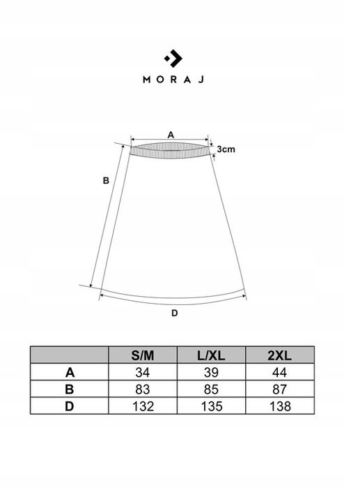 Plisowana Spódnica Maxi Długa Damska Na Gumce Wygodna Elegancka Moraj