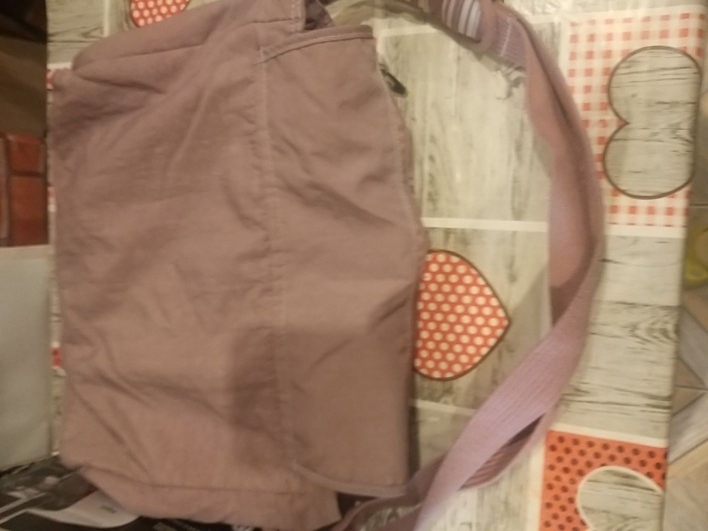 Torba A4 młodzież szkoła studia dusty pink pojemna róż zgaszony