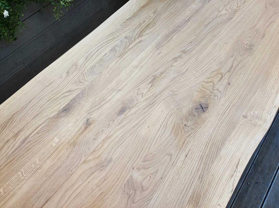 Piękny DĘBOWY STÓŁ, metalowe nogi, olejowosk, loft, przecena z 5 tys.