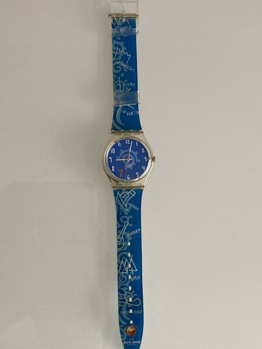Relógio Swatch euro 2004 fabricado na Suíça