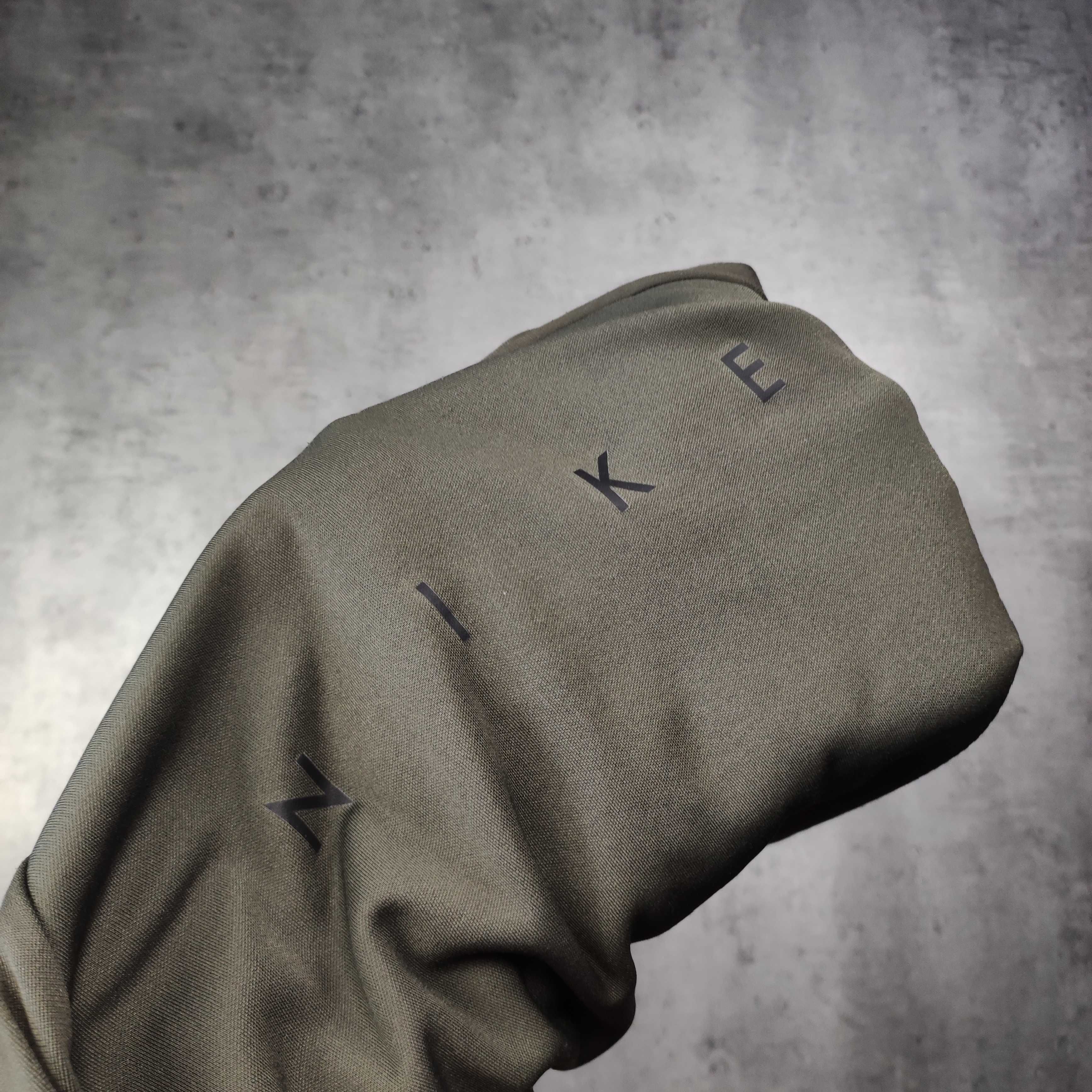 MĘSKA Bluza Sportowa Khaki Oliwkowa Nike Bieganie Treningowa Dri-Fit