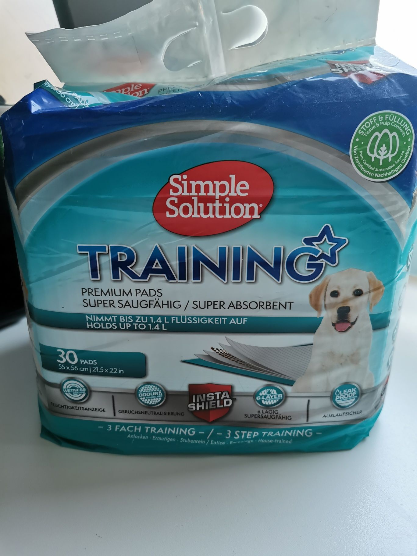 Simple Solution Puppy Training Pads. Maty treningowe 30 szt. NOWE