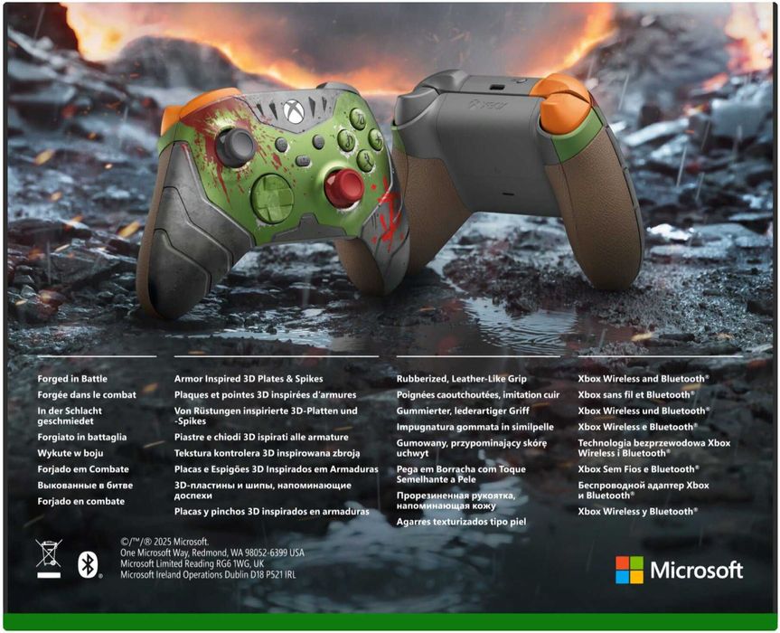 Nowy z paragonem Kontroler bezprzewodowy Pad Xbox DOOM