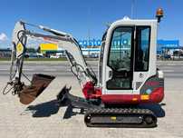 Takeuchi TB 219  Minikoparka, 2 tony, skarpówka hydrauliczna + szybkozłącze + 2 łyżki
