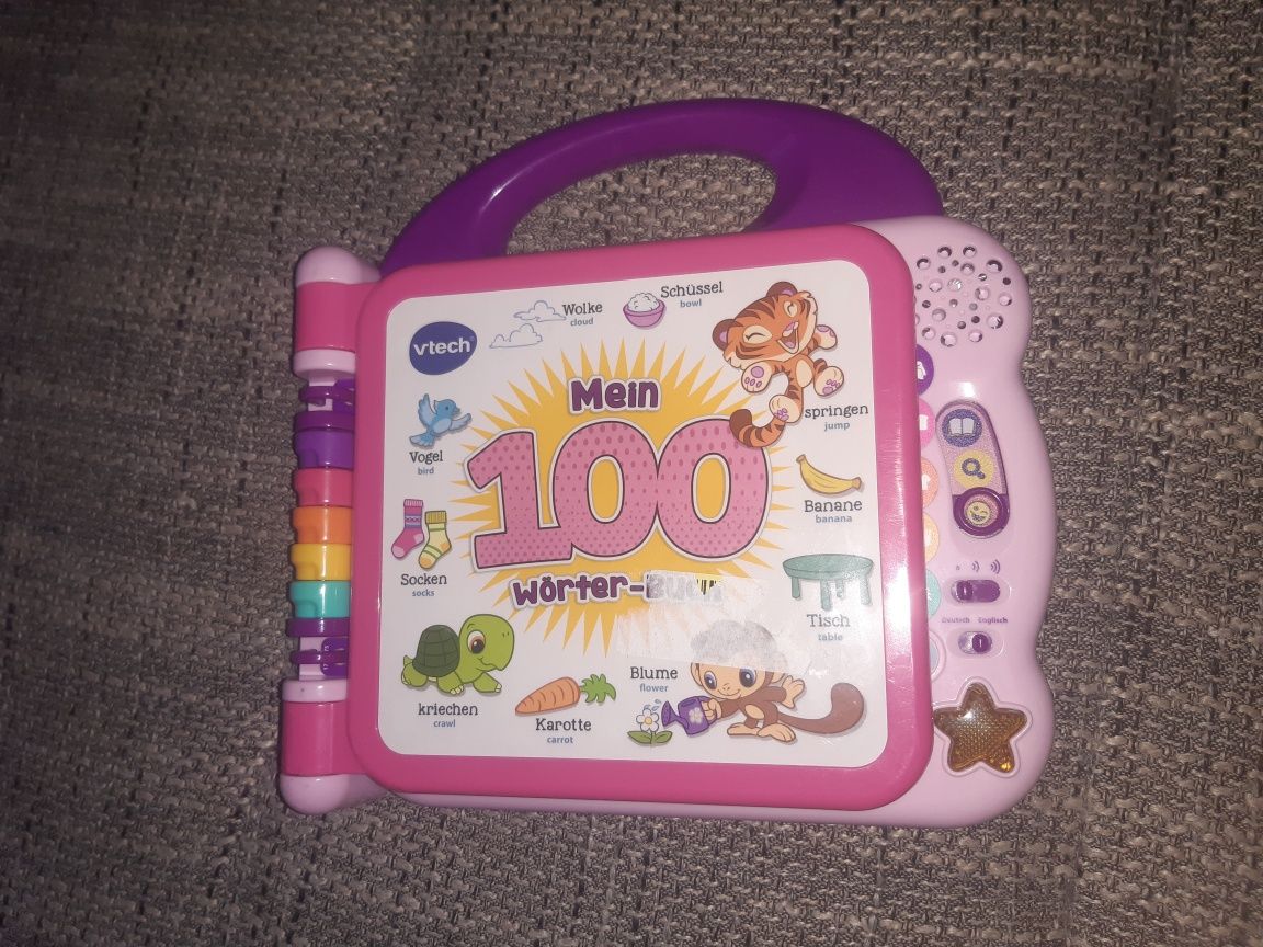 VTECH Laptop edukacyjny 2 języki: angielski i niemiecki,  jak nowe