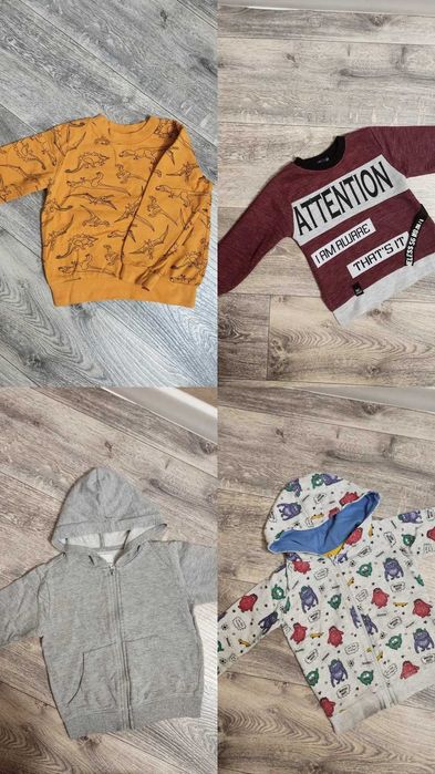 Одяг для хлопчика 3-4роки 104 110 116см пакет кофта штани худі зима