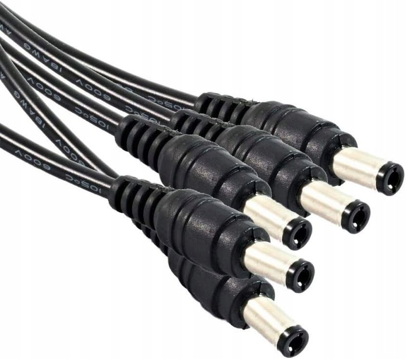 Stabilizowany zasilacz 12 V 5 A z 8 portami 5,52 x 2,1 do kamer