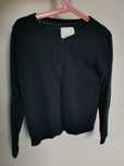 Sweter granatowy rozpinany dziewczęcy