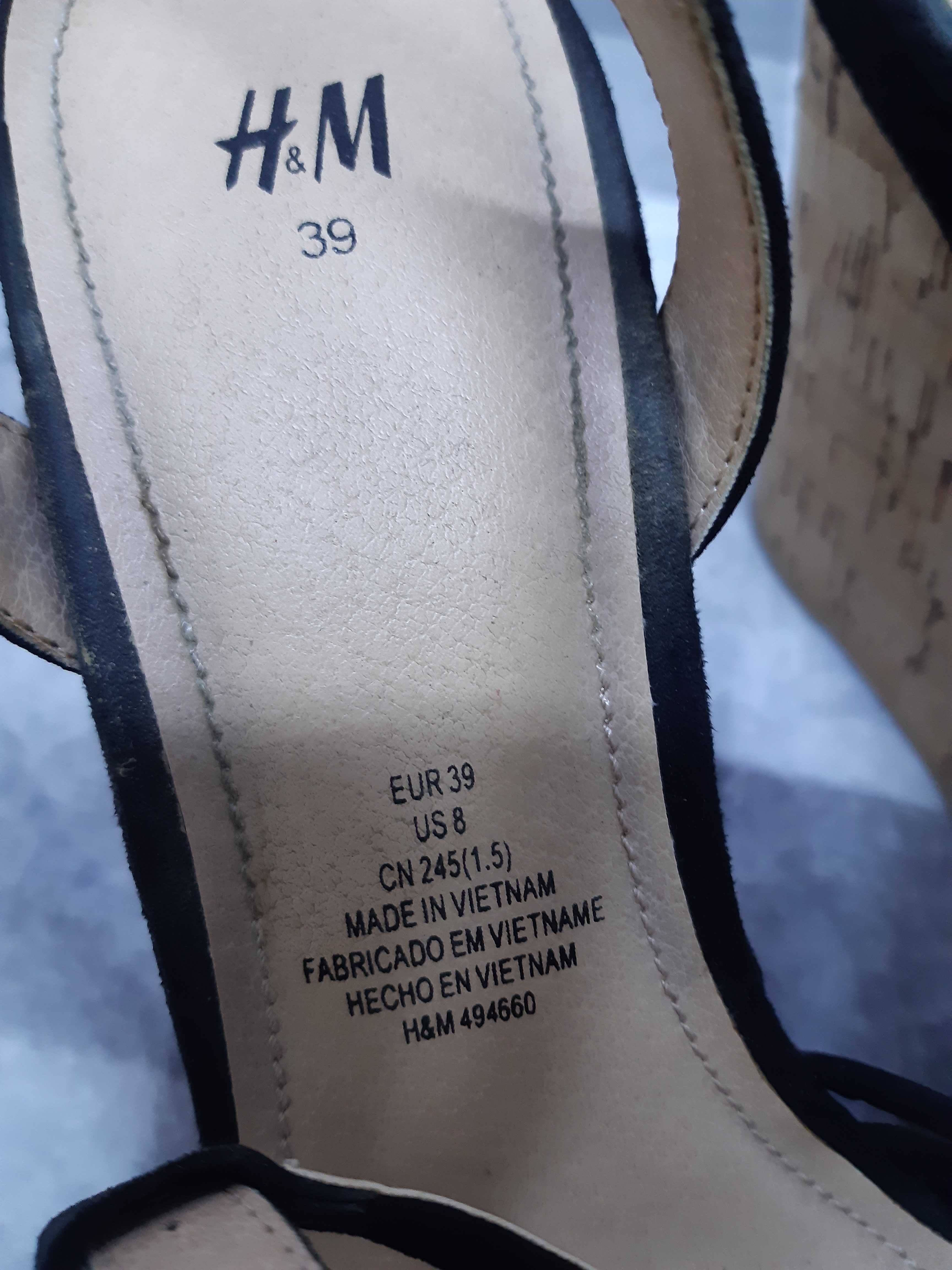 Letnie koturny H&M r. 39