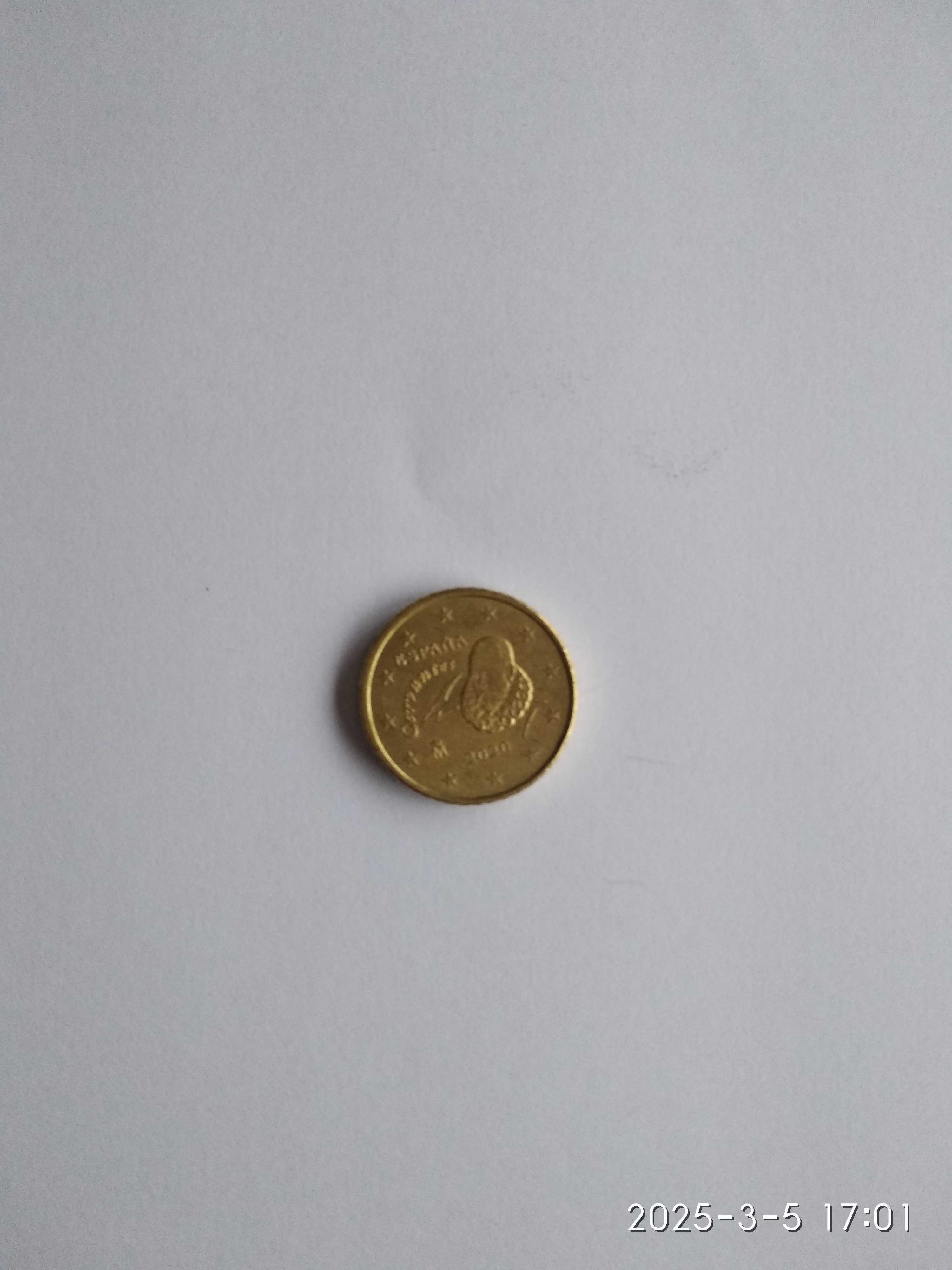 Moeda 50 Cêntimos do euro Espanha 2020