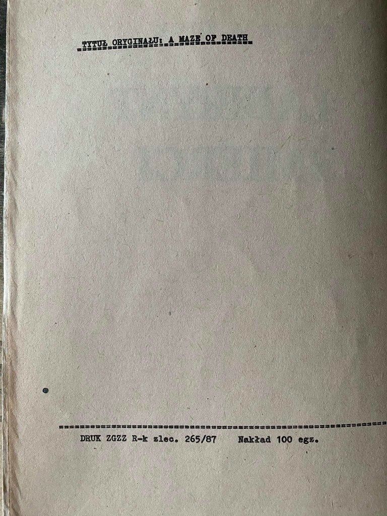 Philip Dick Weteran Wojenny Paszcza Wieloryba Labirynt Śmierci