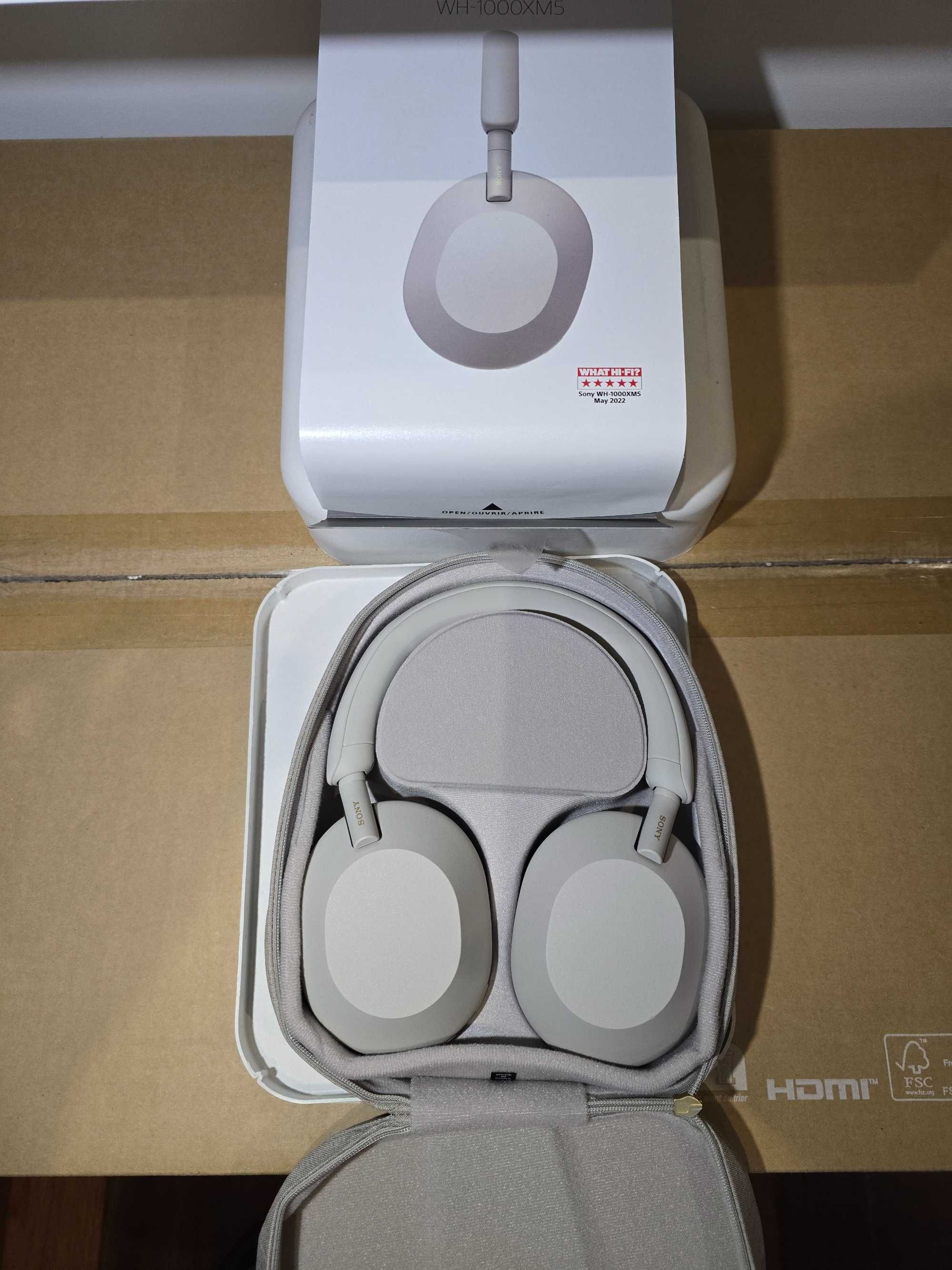 Headphones Sony WH-1000 XM5 Bluetooth ANC NFC Prateados
