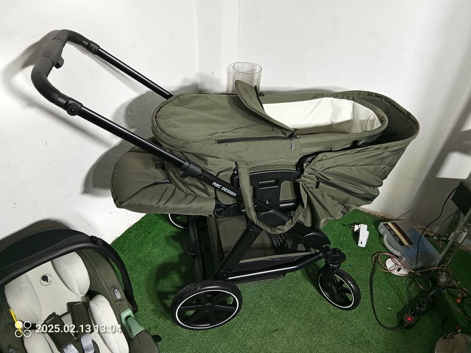 ABC Design Turbo 4 AIO ZESTAW 4w1 SZARY wózek spacerówka fotelik gondo