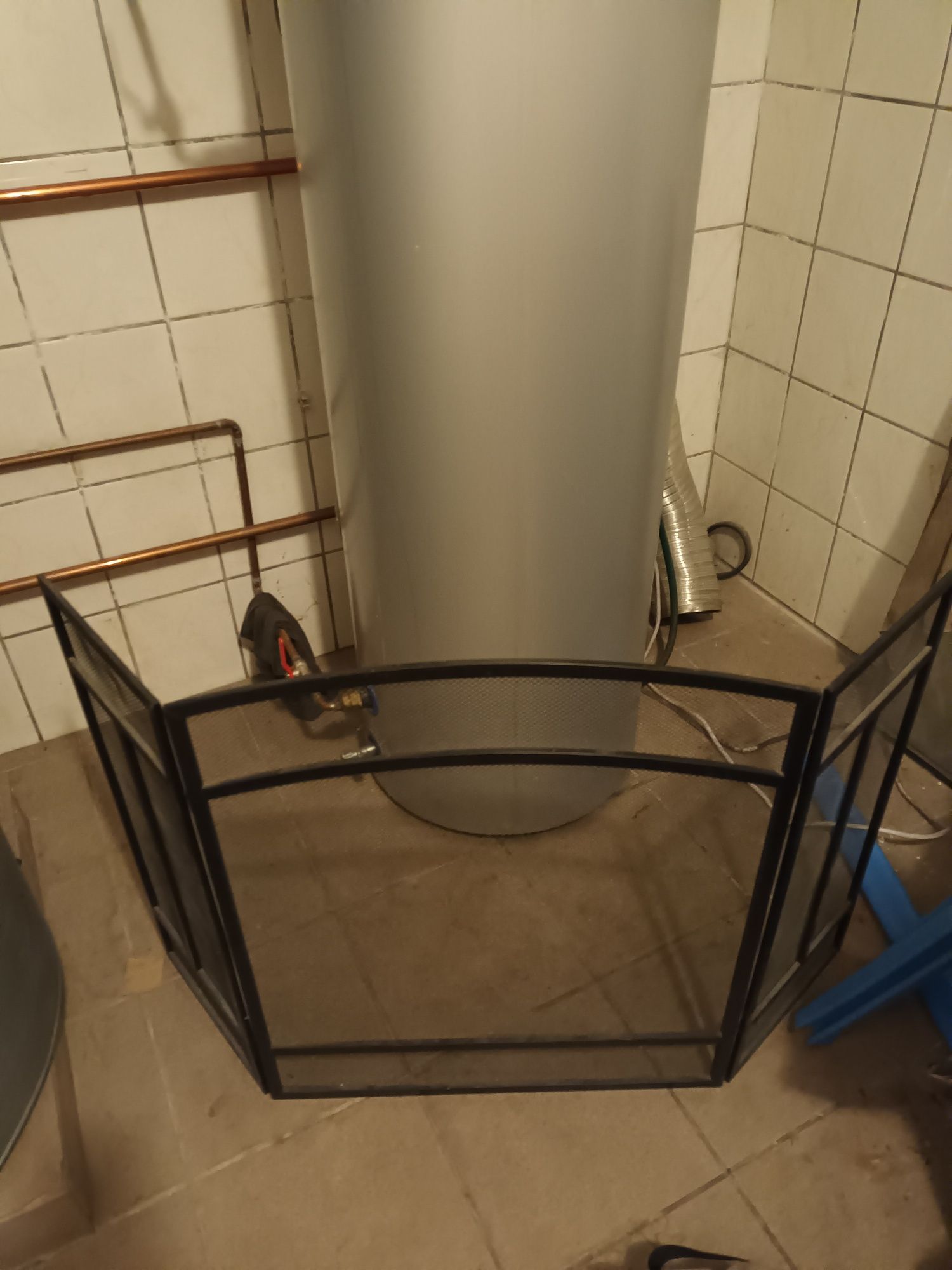 Barierka, parawan,  osłona kominka