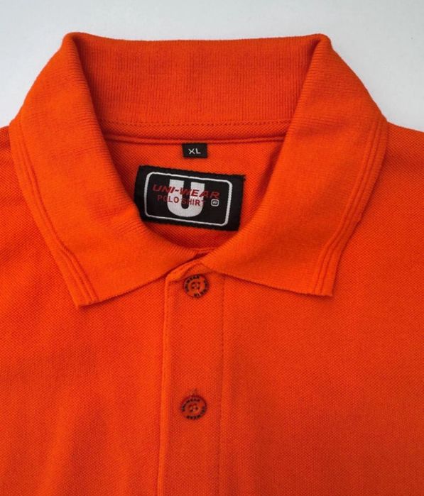 Nowa Koszulka Polo męska UNI-WEAR pomarańczowa XL