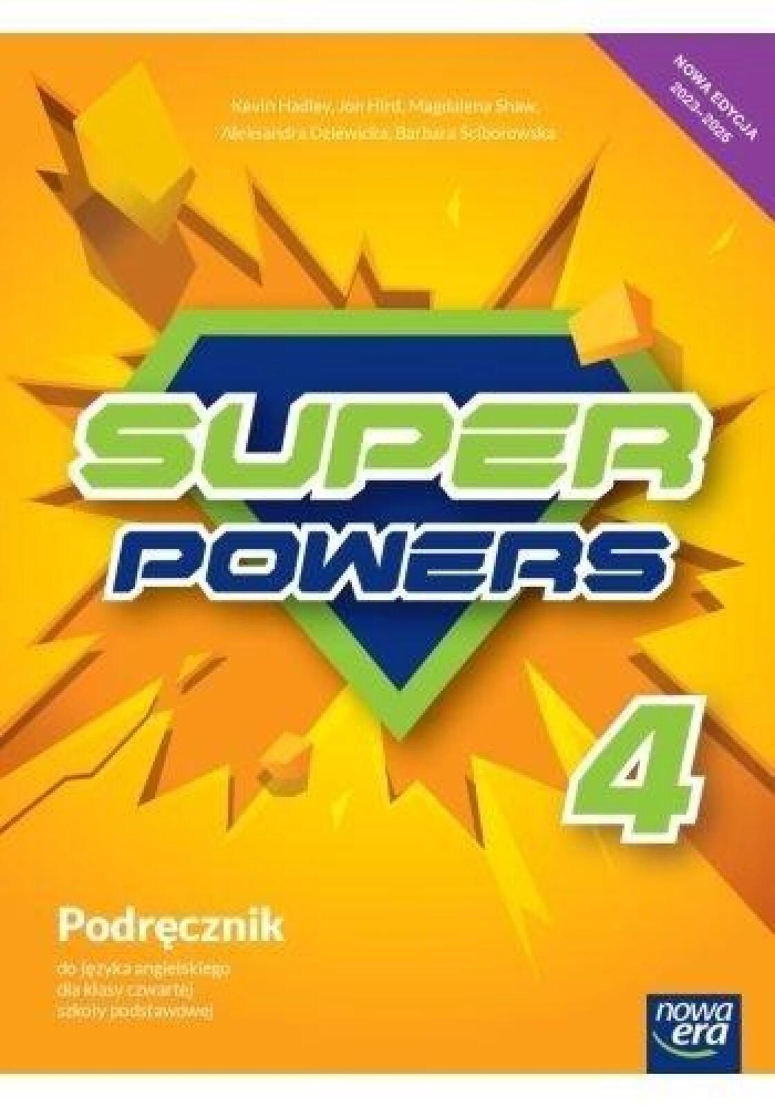 Język angielski SP 4 Super powers neon Podr. 2023 Nowa Era praca