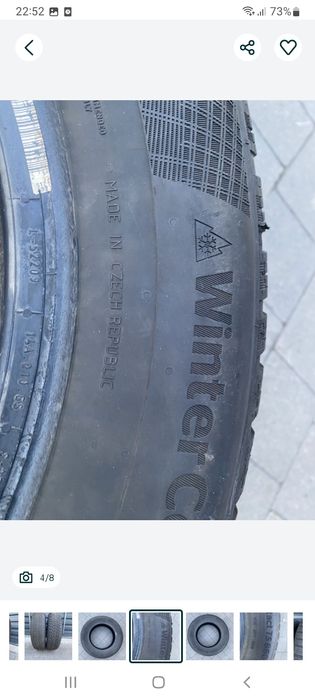 Соntinental 195 65 r15, зима, 2 шт,