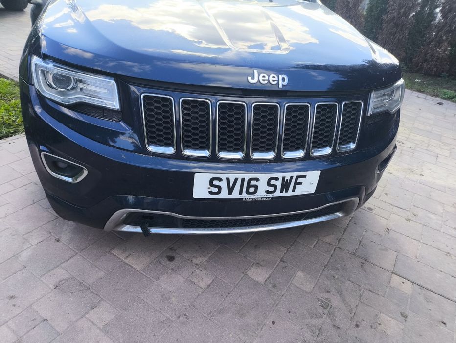 Zderzak przedni kompletny granatowy Jeep Grand Cherokee WK2 Lift