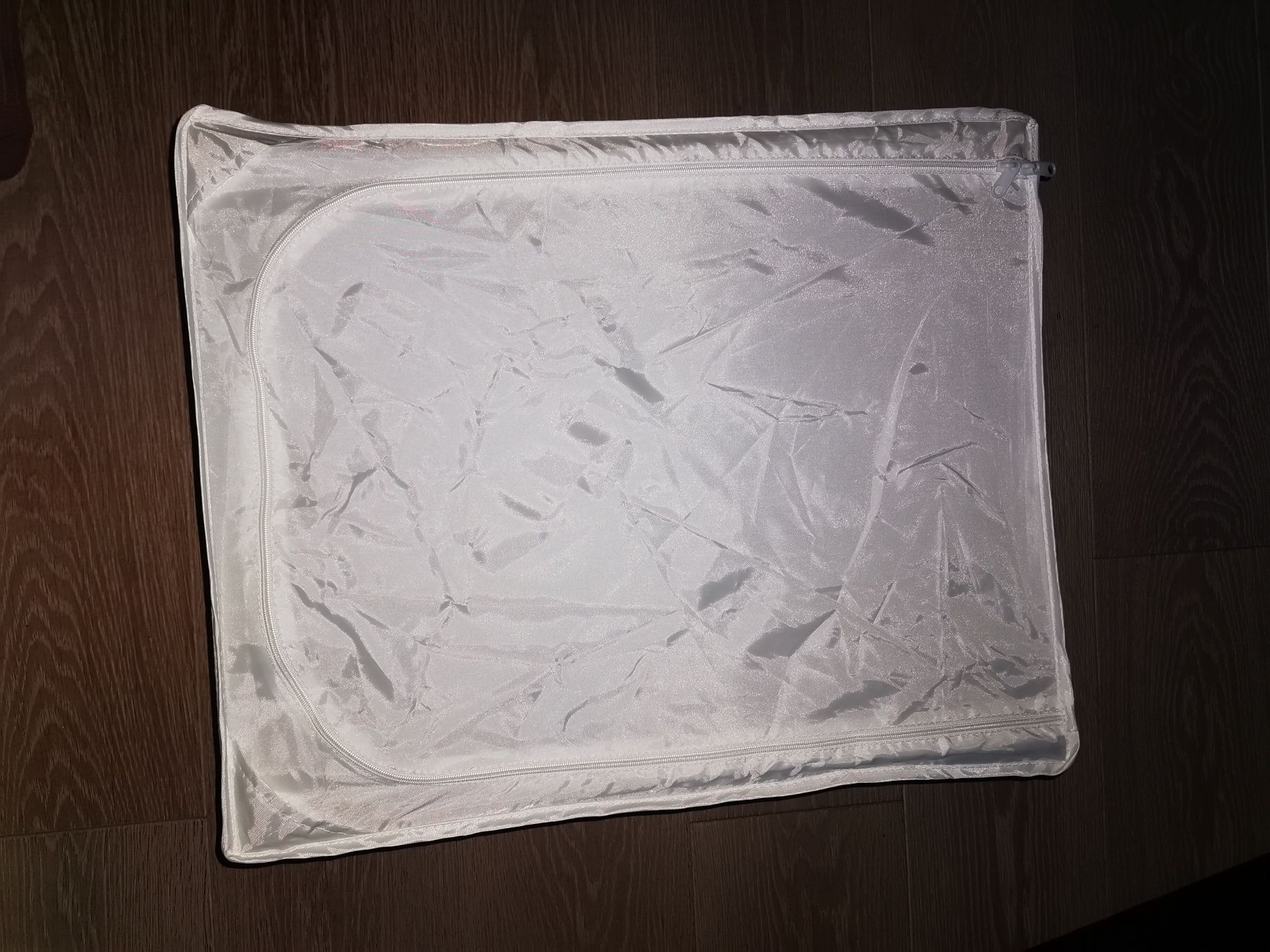 Pojemnik na ubrania pościel, biały, 43x53x19 cm