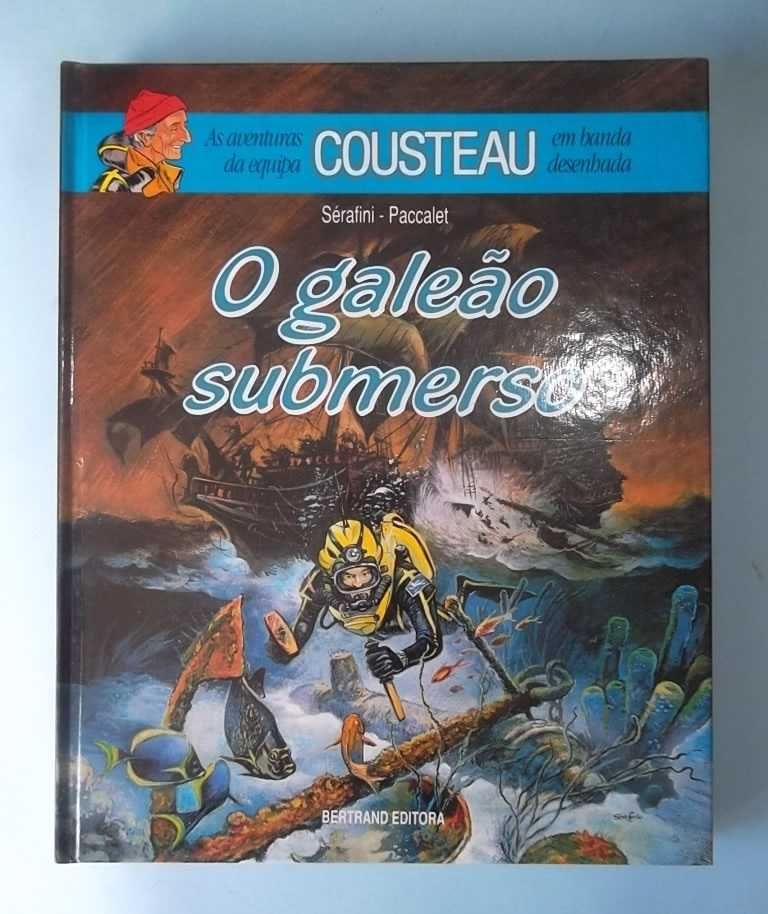 As Aventuras de COUSTEAU em banda desenhada 4 volumes completo.