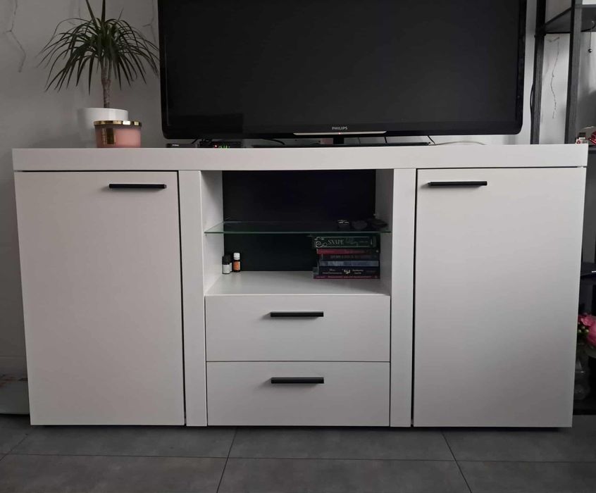 Komoda biała mat 156cm