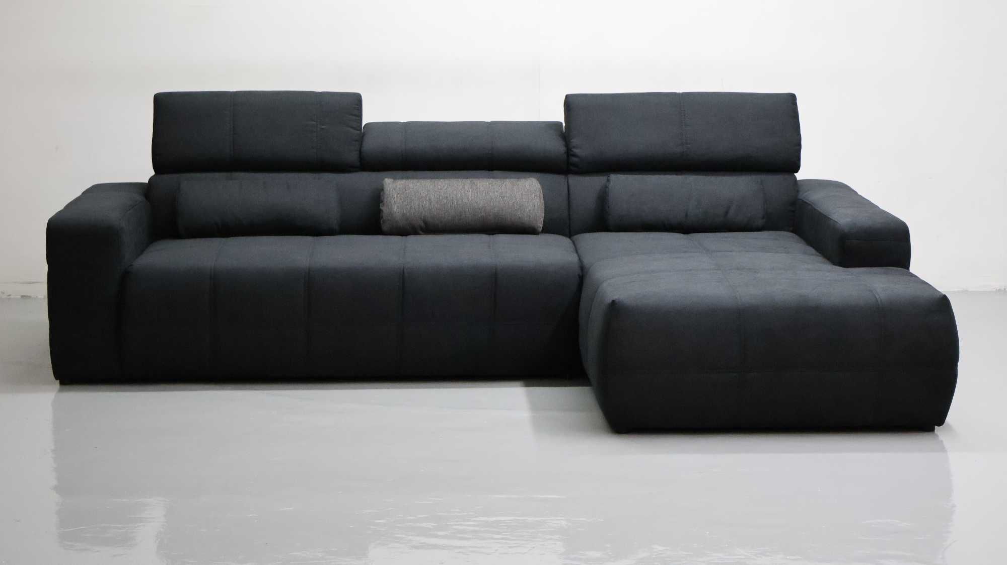 TCA DESIGN narożnik regulowane zagłówki rogówka sofa kanapa tkanina